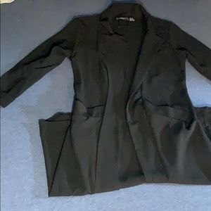 NEW BLACK SILK BLAZER